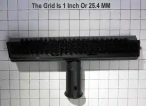 Squeegee head with brush